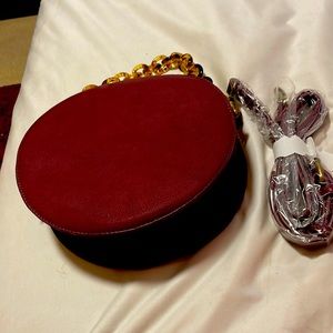 New ✨✨✨anthropology, burgundy handbag